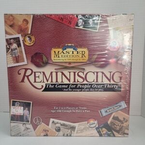 New/Sealed REMINISCING Board Game DELUXE MASTER EDITION 1940s-1990s TDC Games